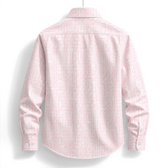 Blush Geometric Printed Business Shirt