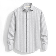 Ivory Wave Printed Business Shirt
