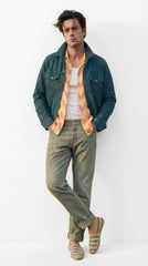 Men’s Denim Jacket – Petrol