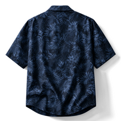 Midnight Palm Printed Short Sleeve Shirt