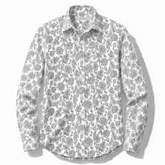 Silver Meadow Floral Printed Business Shirt