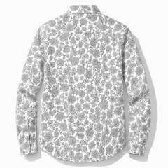 Silver Meadow Floral Printed Business Shirt